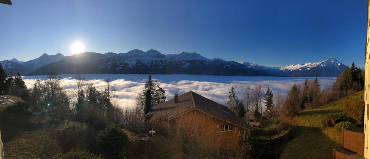 Wohnung Mit See Und Bergsicht Im Vier Sterne Hotel Beatenberg Exterior foto